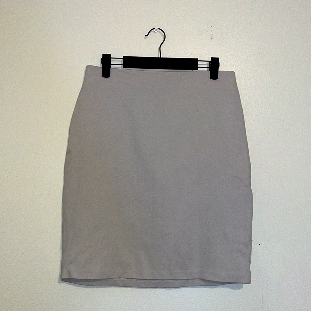 Philosophy | Gray Knee-Length Pencil Skirt